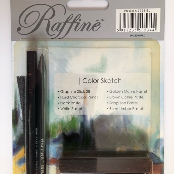 MARCO RAFFINÉ Color Sketch Set w/Pastels, Charcoal + Graphite Pencils NEW! - Picture 2 of 3